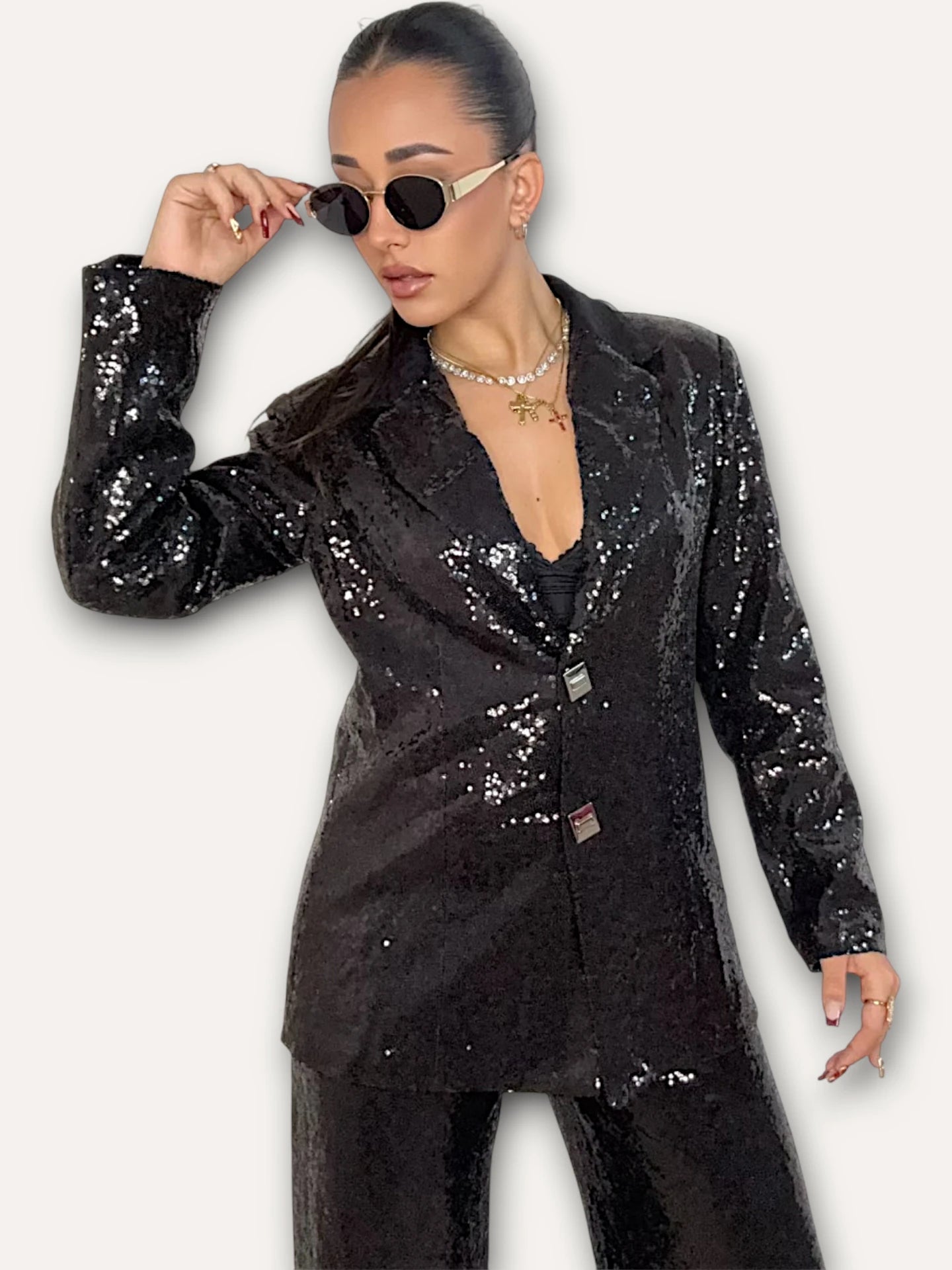 Conjunto Lentejuelas Black Winter