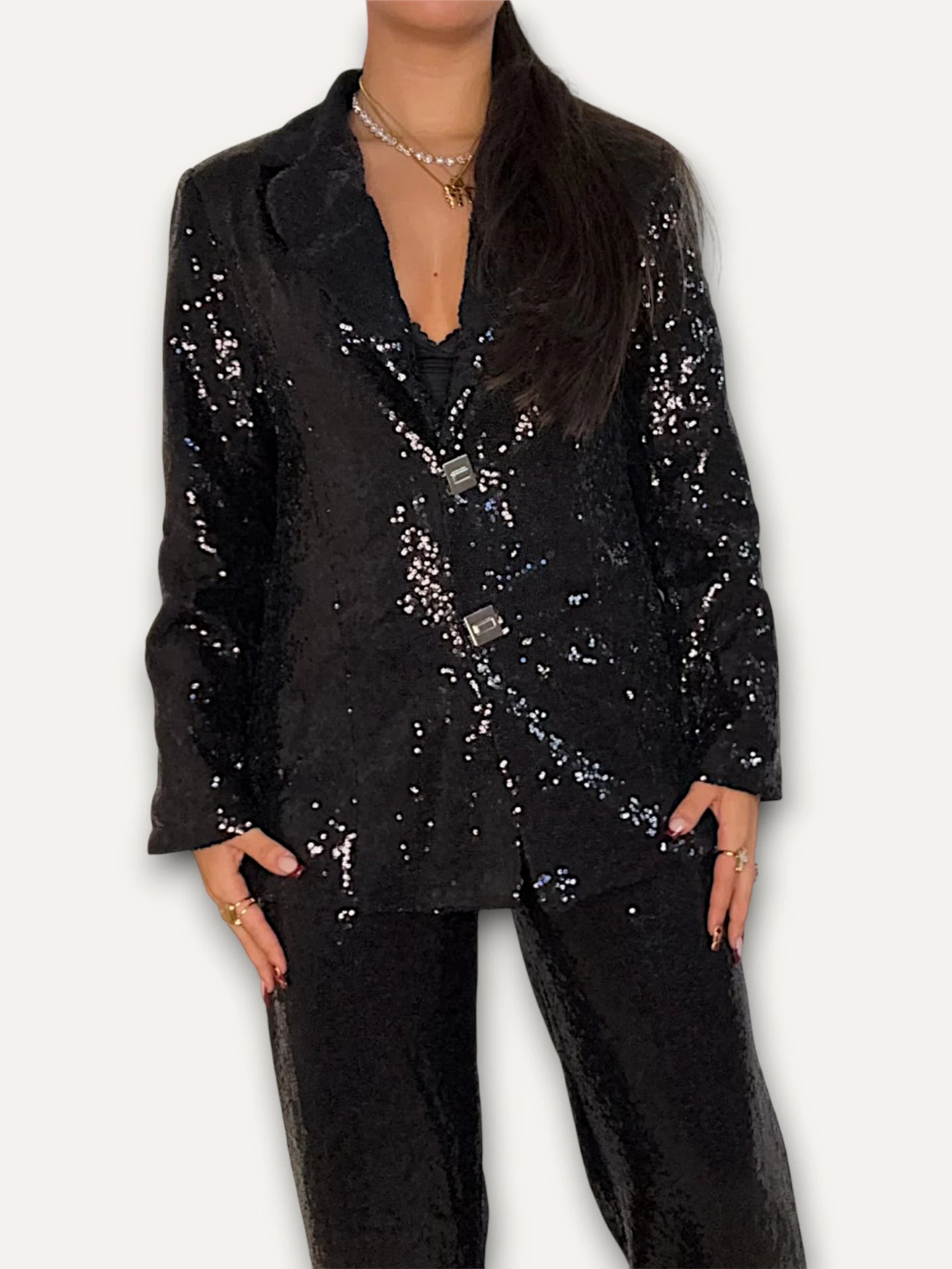 Conjunto Lentejuelas Black Winter