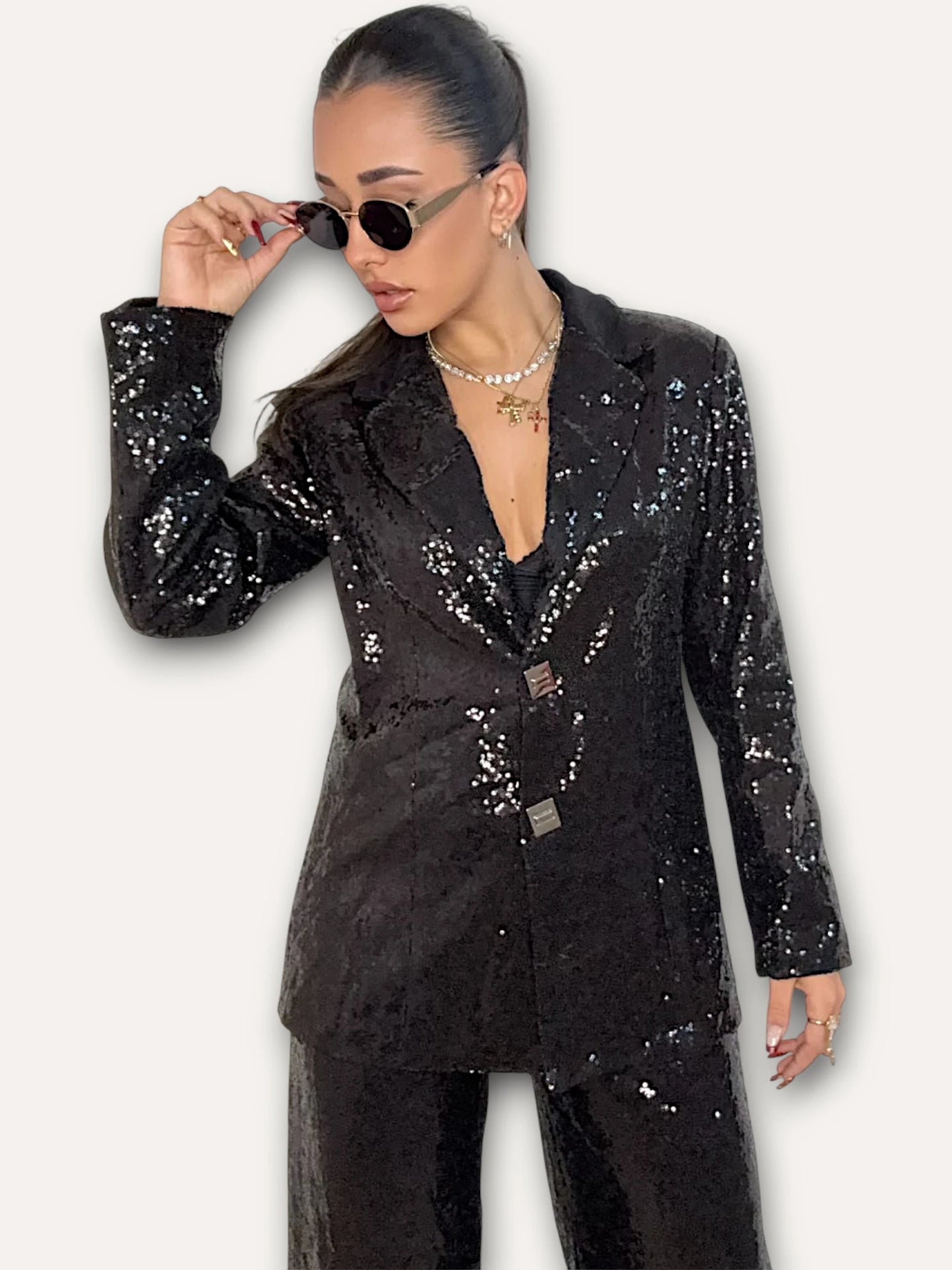 Conjunto Lentejuelas Black Winter