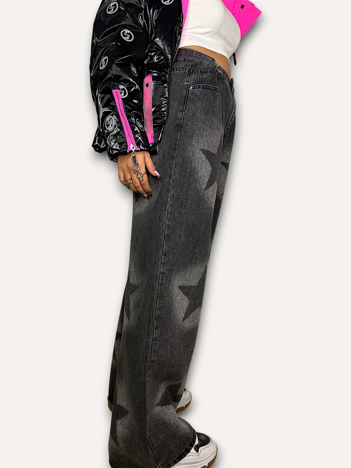 Pantalón Vaquero Stars Gris